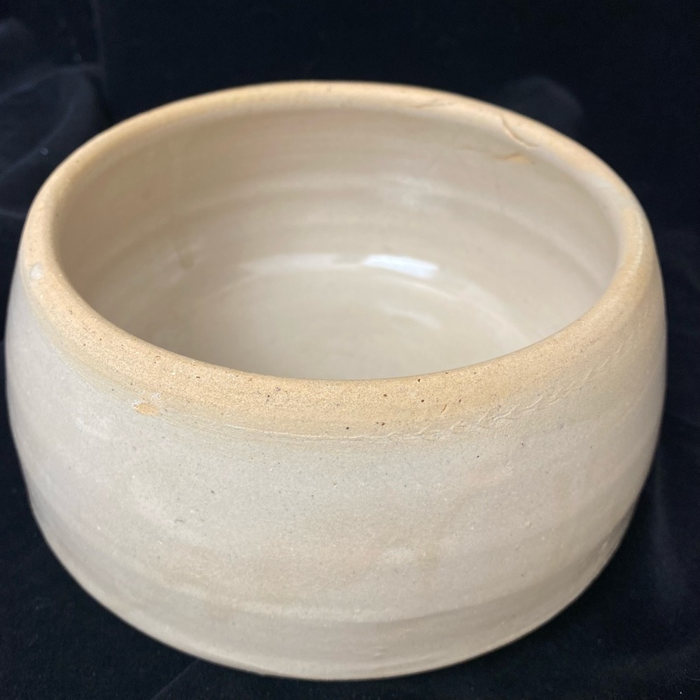 Vintage Primitive Rustic 5.5” Stoneware Crockery No-Tip Animal Food Bowl - Picture 3 of 13